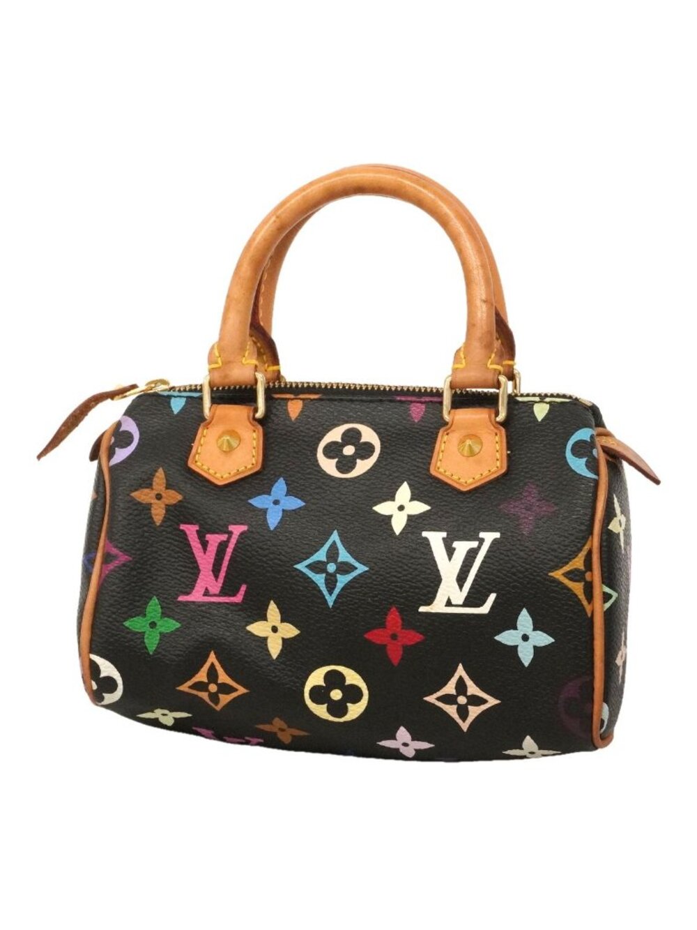 Louis Vuitton Handbag Monogram Multicolor Mini Speedy Noir
